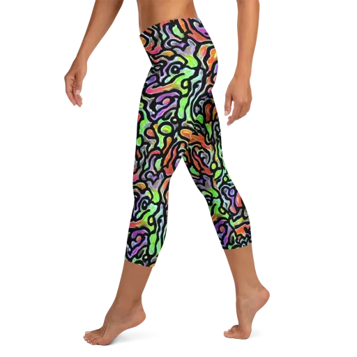 Synthetic Aurora on a Capri Leggings