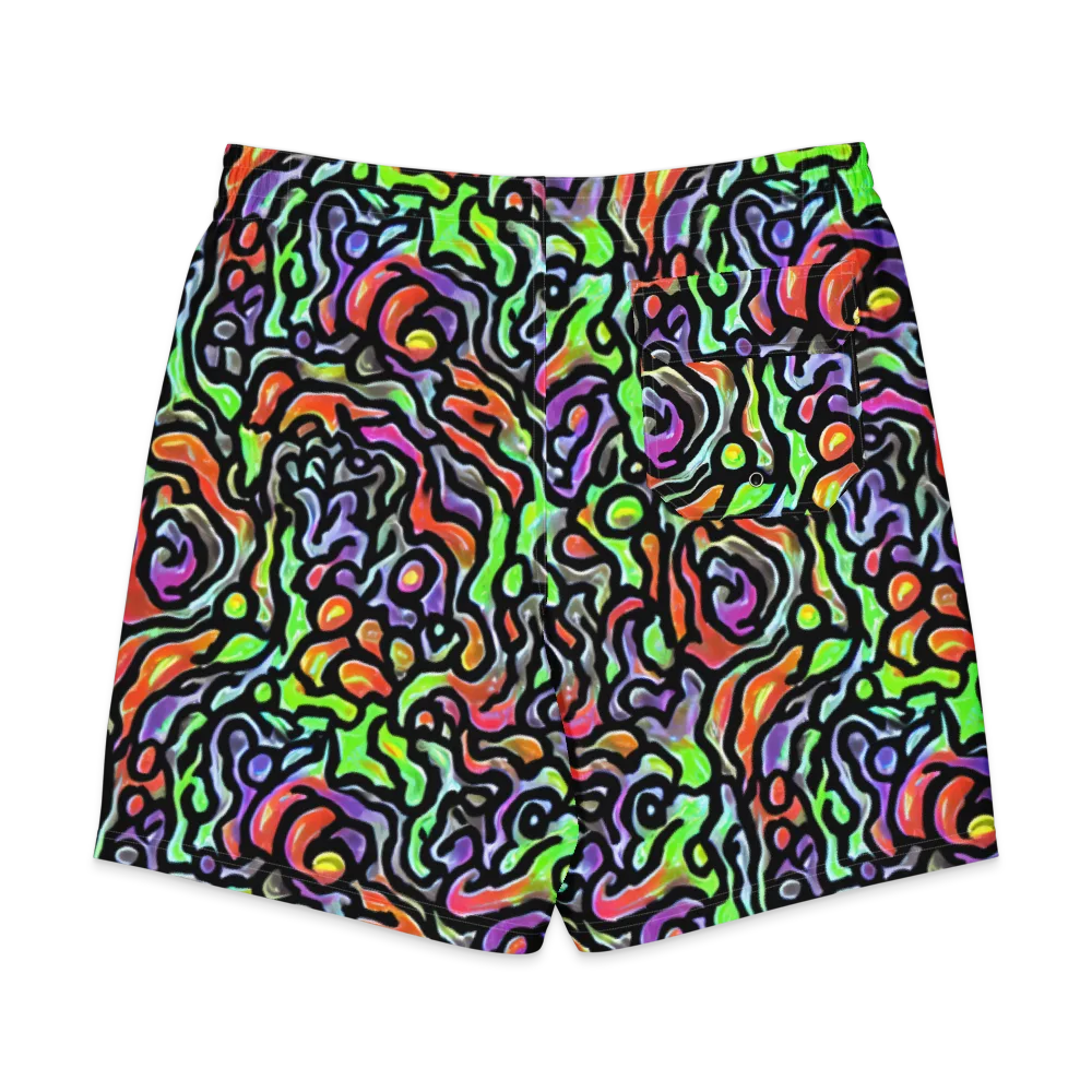 Synthetic Aurora on Men's Board Shorts — Back
