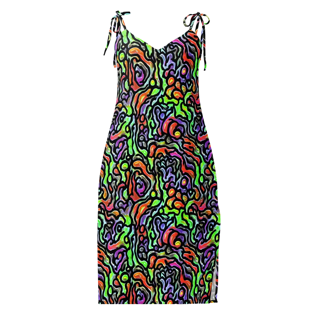 Synthetic Aurora on Slip Dress — Front