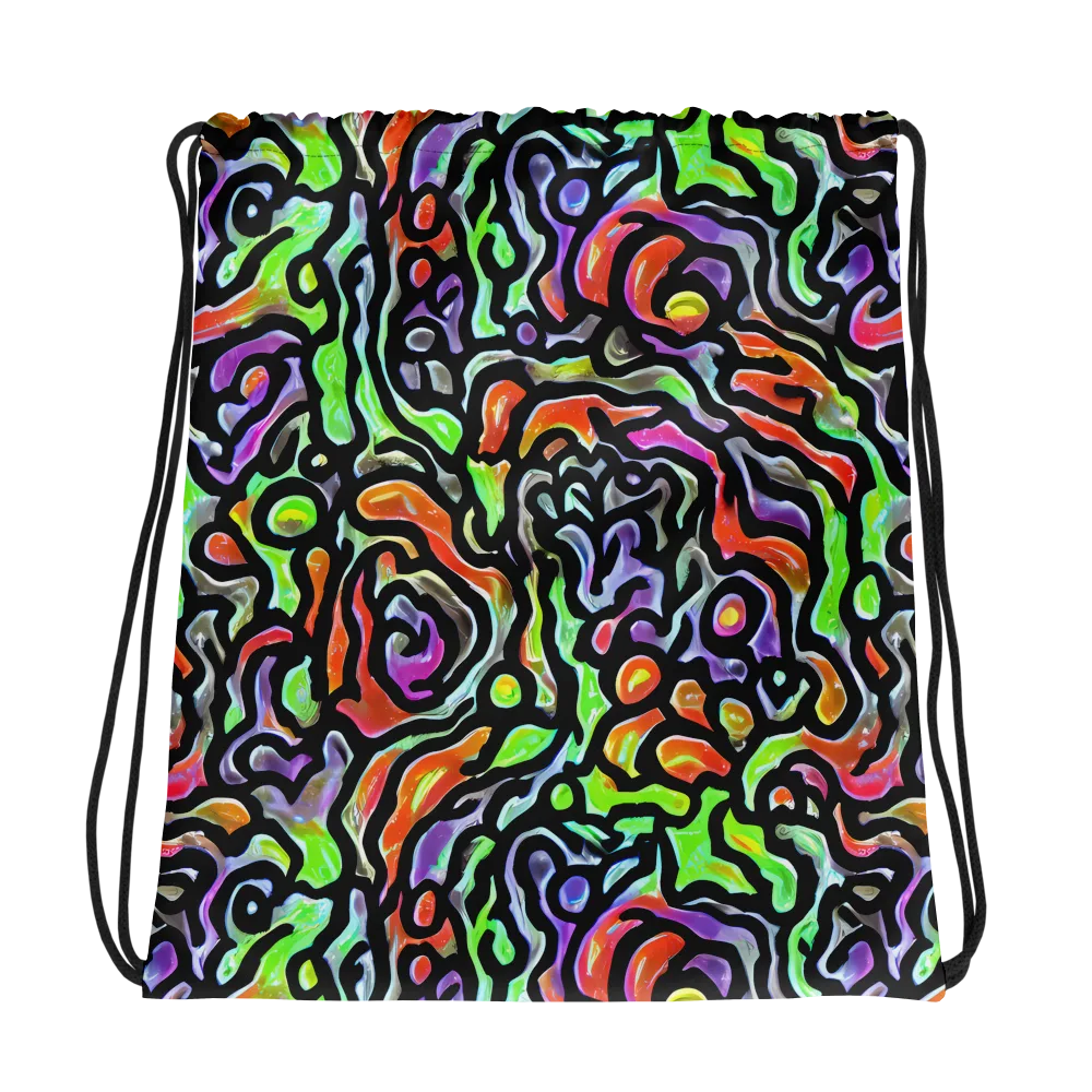Synthetic Aurora on Drawstring Bag — Photo