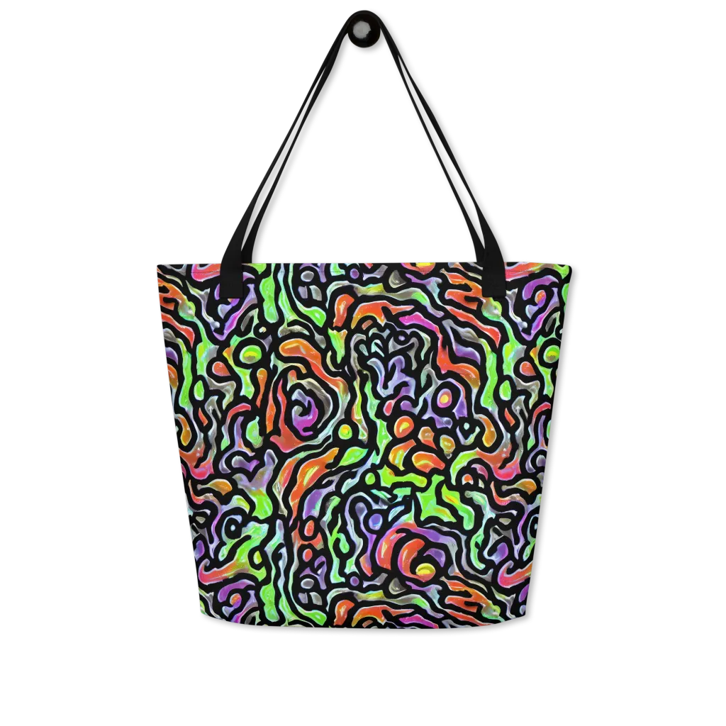 Synthetic Aurora on Large Tote Bag W/ Pocket — Front