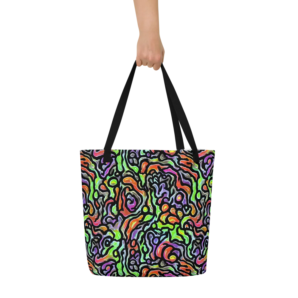 Synthetic Aurora on Large Tote Bag W/ Pocket — Front