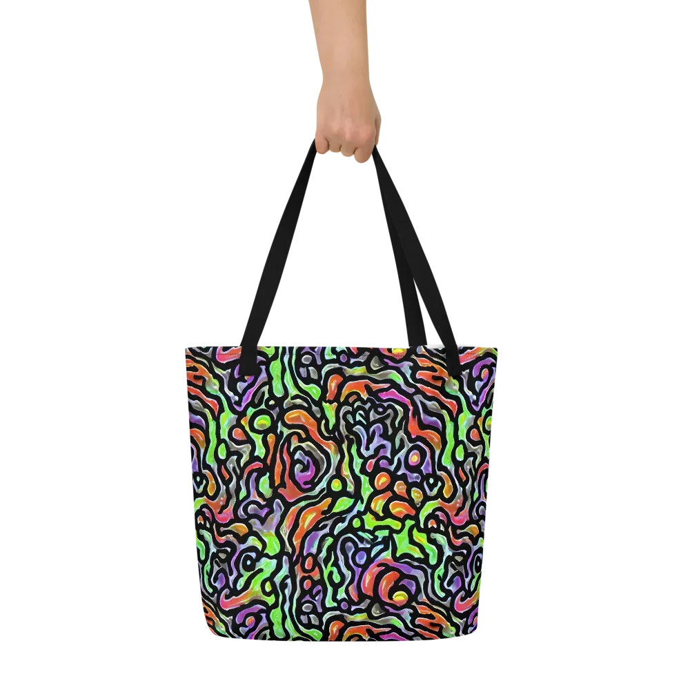 Synthetic Aurora on Large Tote Bag W/ Pocket — Front