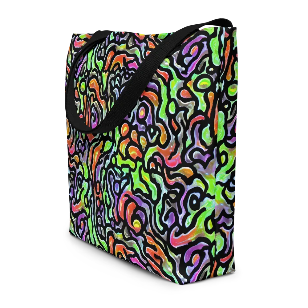 Synthetic Aurora on Large Tote Bag W/ Pocket — Front