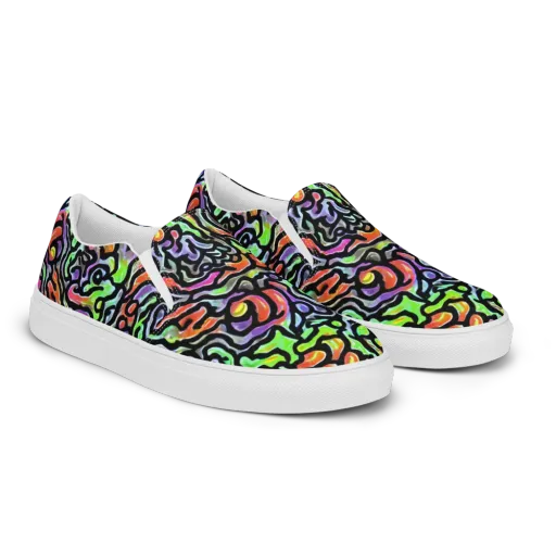 Synthetic Aurora on a Women's Slip-On Canvas Shoes