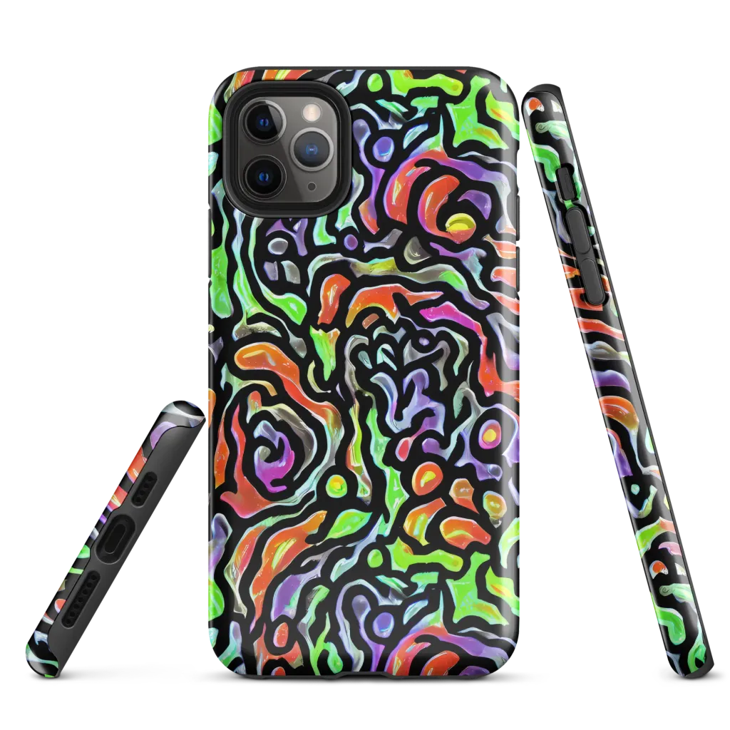 Synthetic Aurora on Tough Case for iPhone® — Front