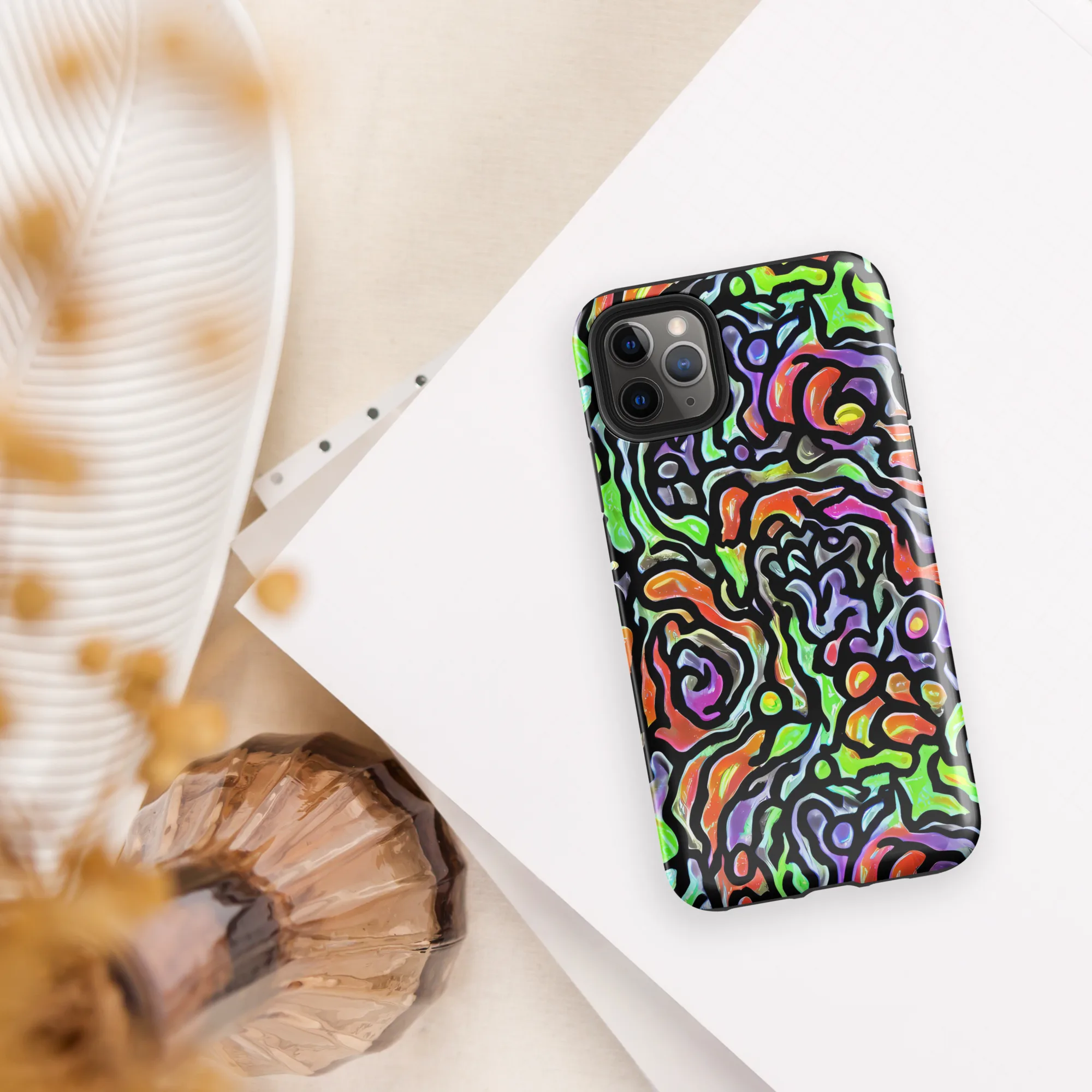 Synthetic Aurora on Tough Case for iPhone® — Front