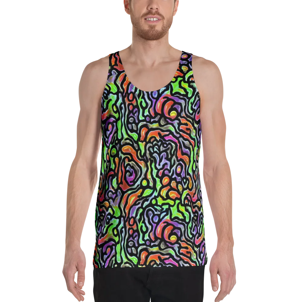 Synthetic Aurora on Men's Tank Top — Front