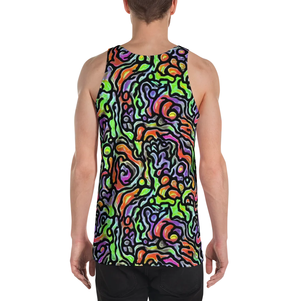 Synthetic Aurora on Men's Tank Top — Back