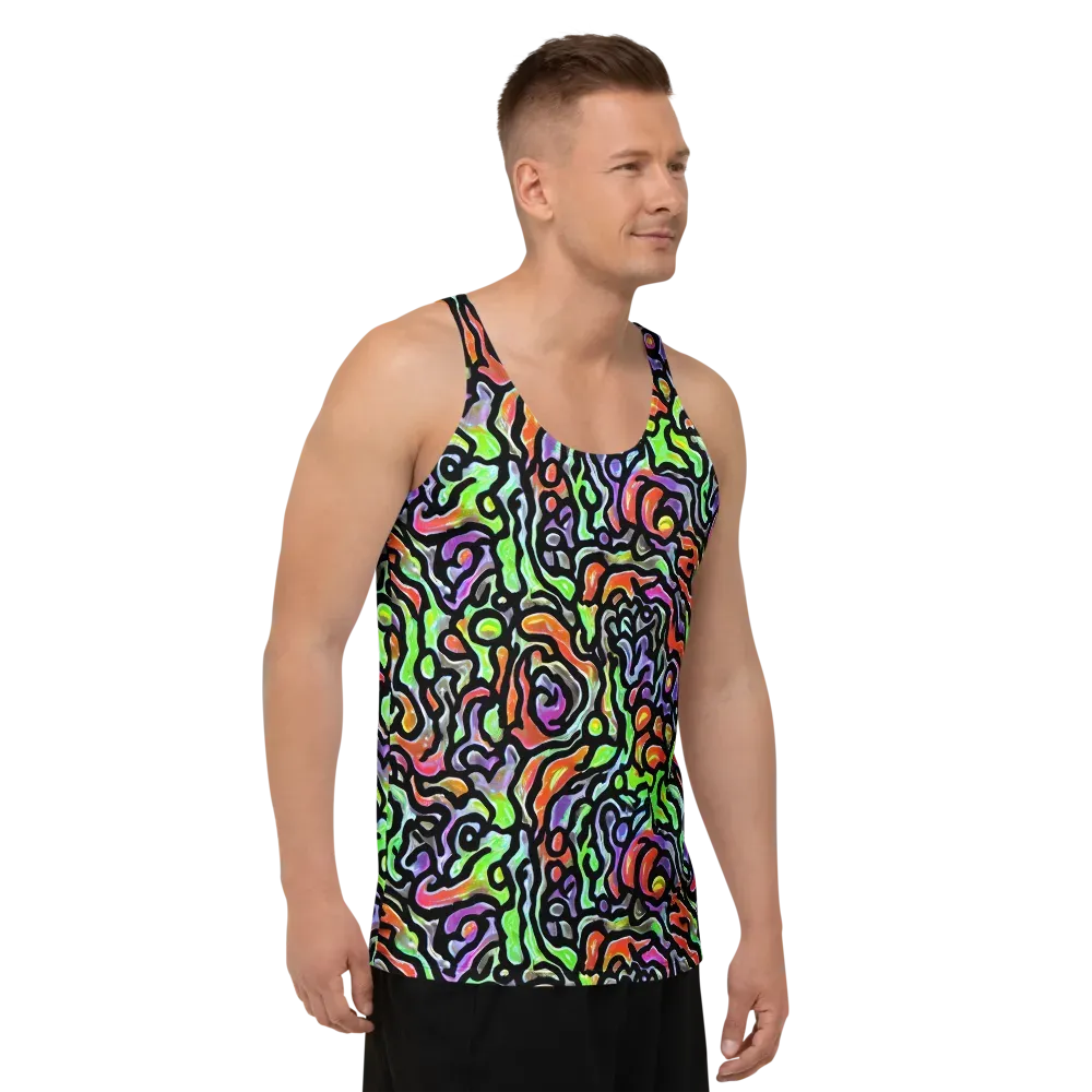 Synthetic Aurora on Men's Tank Top — Right Front