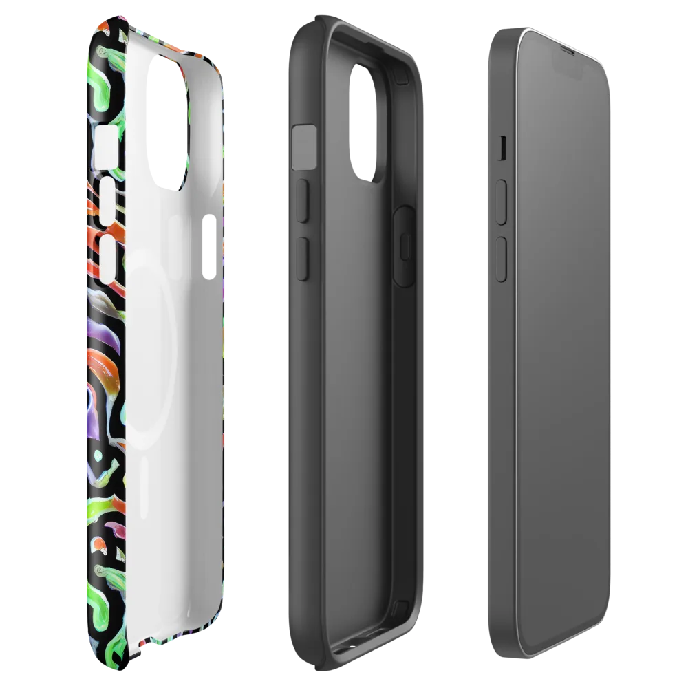 Synthetic Aurora on MagSafe Tough Case for iPhone® — Front