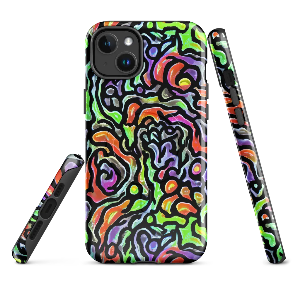 Synthetic Aurora on MagSafe Tough Case for iPhone® — Front