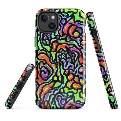 Synthetic Aurora on a MagSafe Tough Case for iPhone®