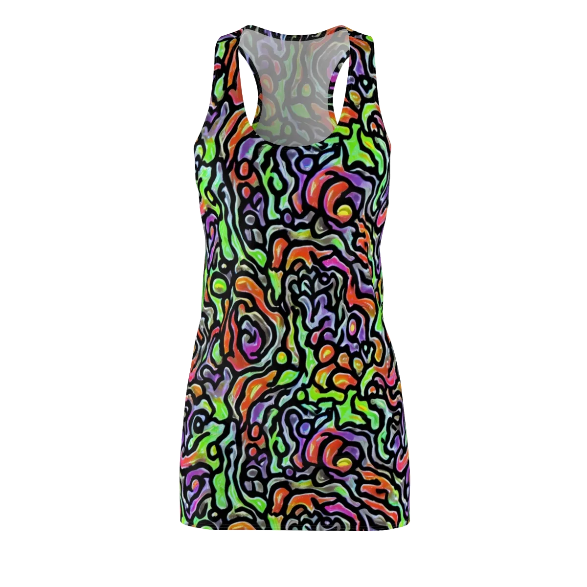 Synthetic Aurora on Racerback Dress — Front