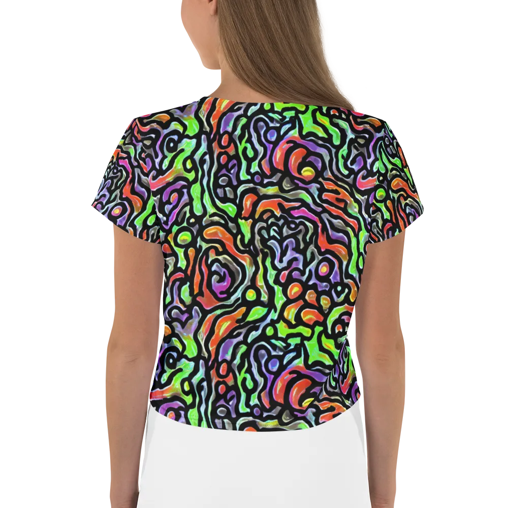 Synthetic Aurora on Crop Tee — Back