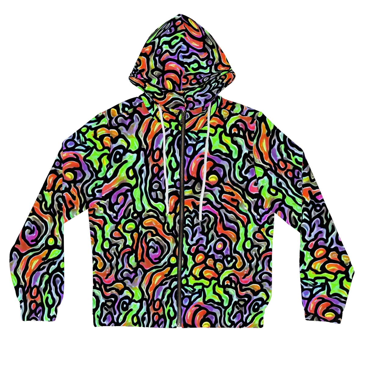 Synthetic Aurora on Women's Full-Zip Hoodie — Front