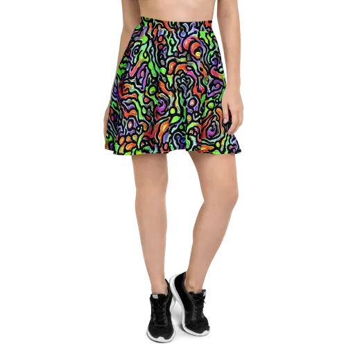 Synthetic Aurora on a Skater Skirt