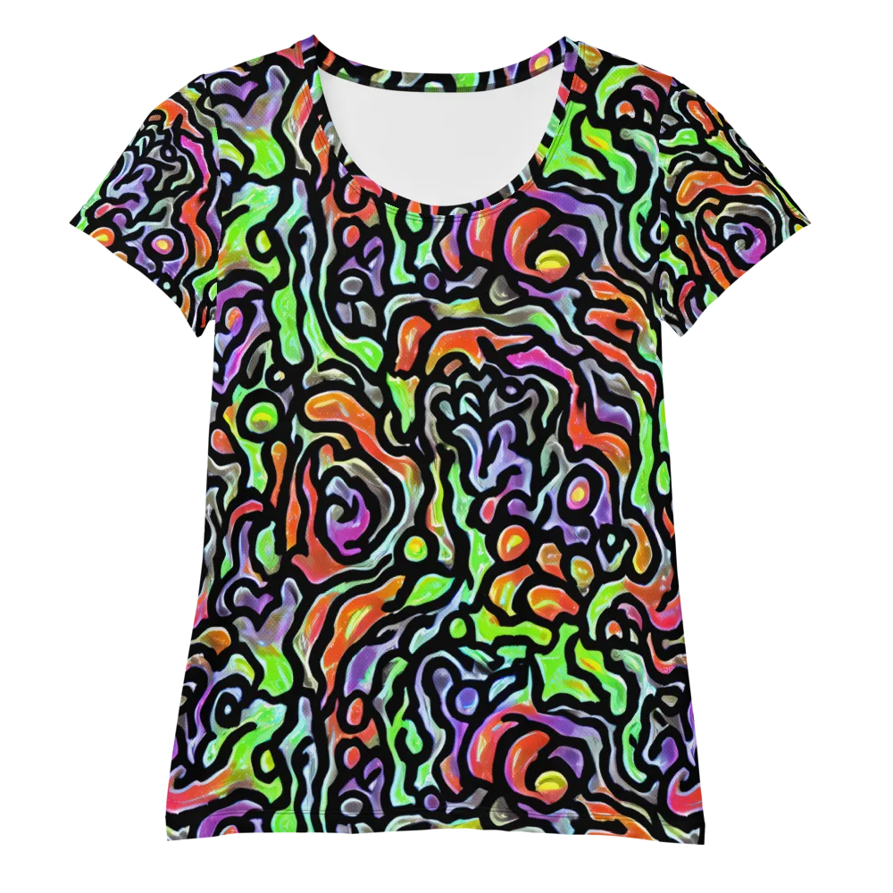 Synthetic Aurora on Women's Athletic T-Shirt — Front
