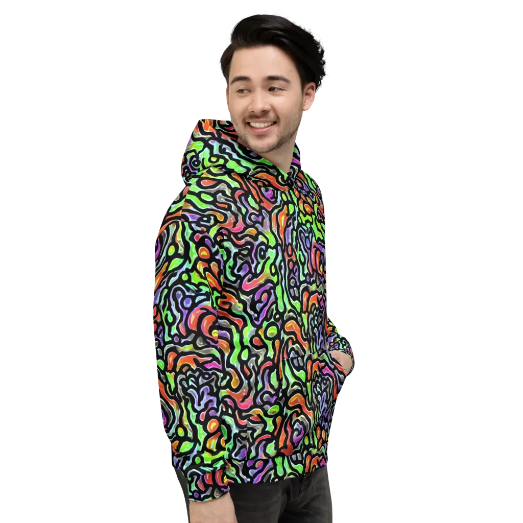 Synthetic Aurora on Hoodie — Right