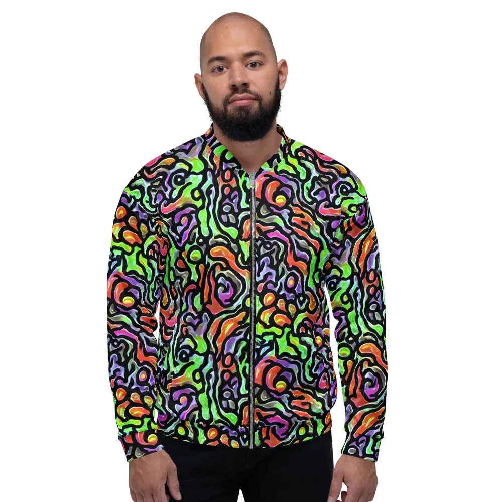 Synthetic Aurora on Bomber Jacket — Front