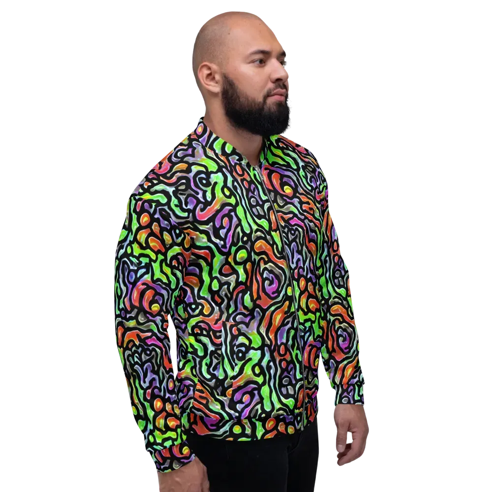 Synthetic Aurora on Bomber Jacket — Right
