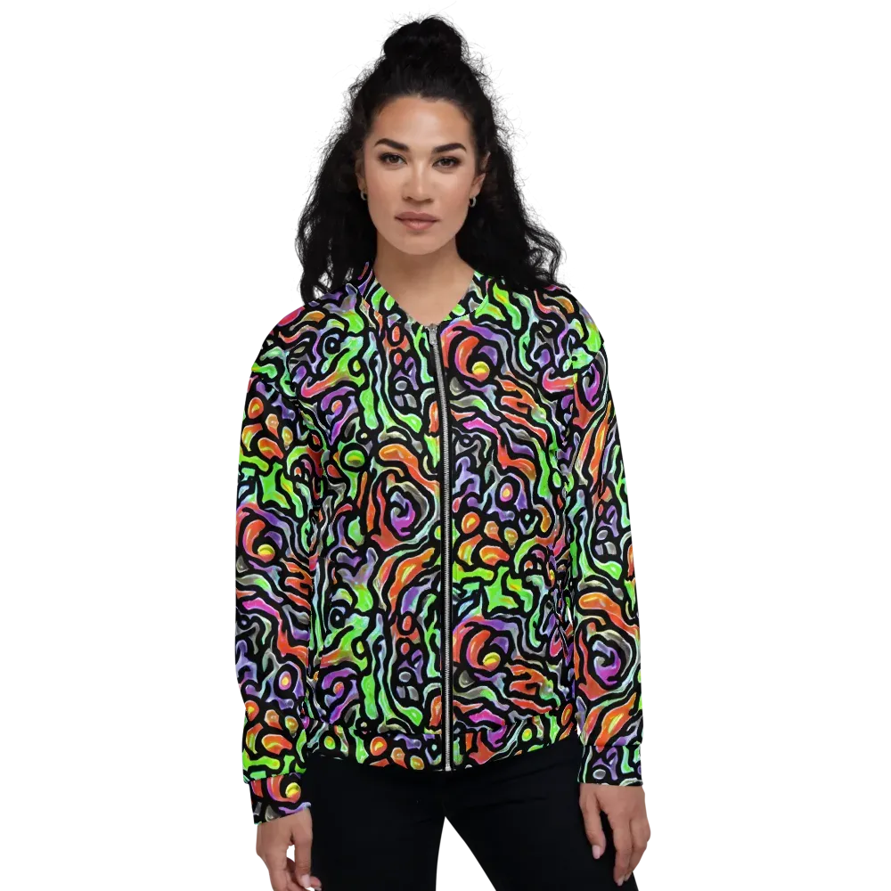 Synthetic Aurora on Bomber Jacket — Front