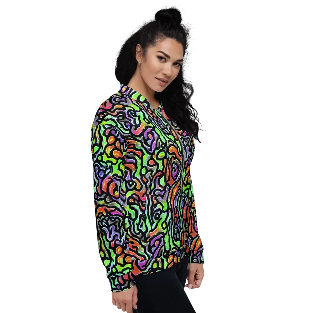 Synthetic Aurora on Bomber Jacket — Right
