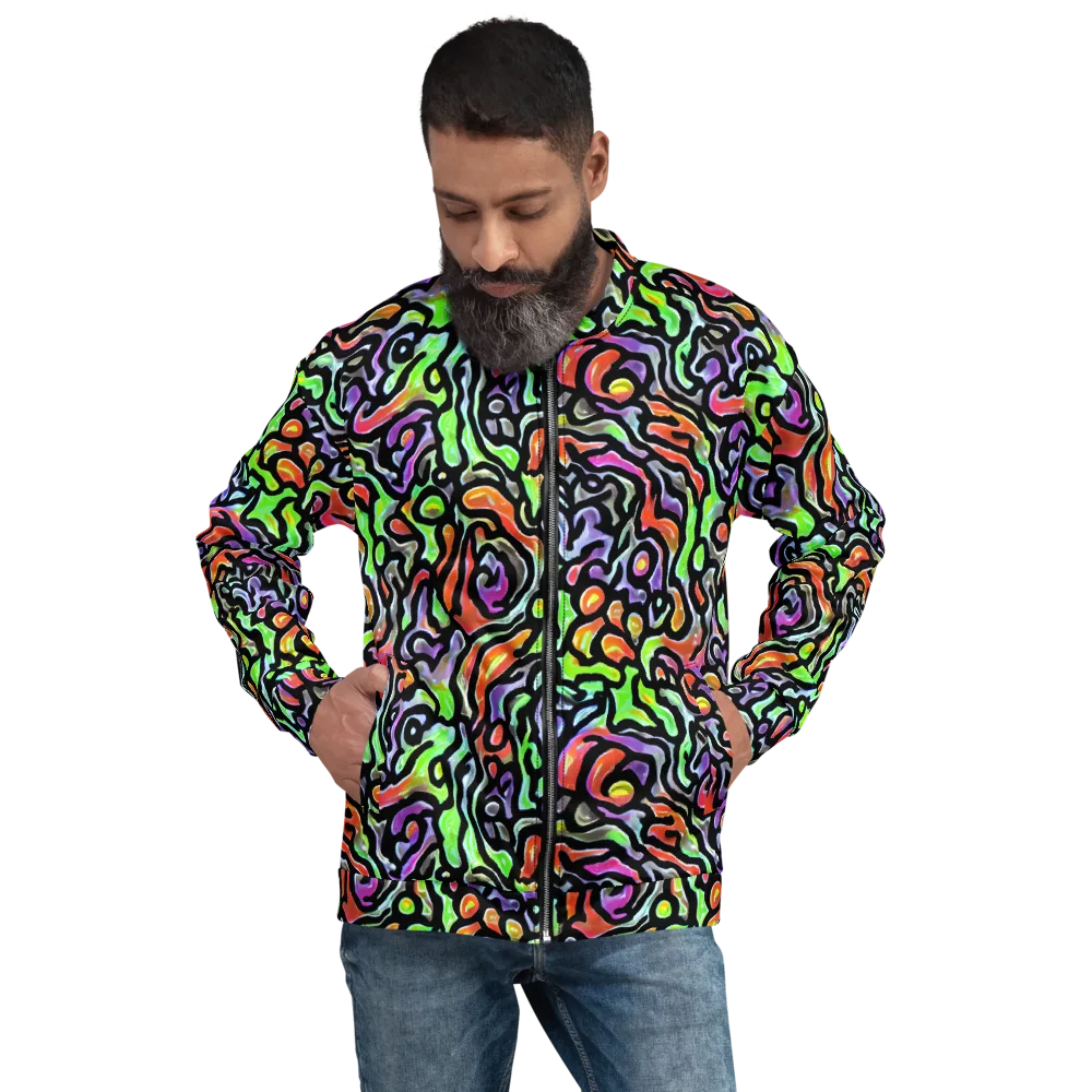 Synthetic Aurora on Bomber Jacket — Front