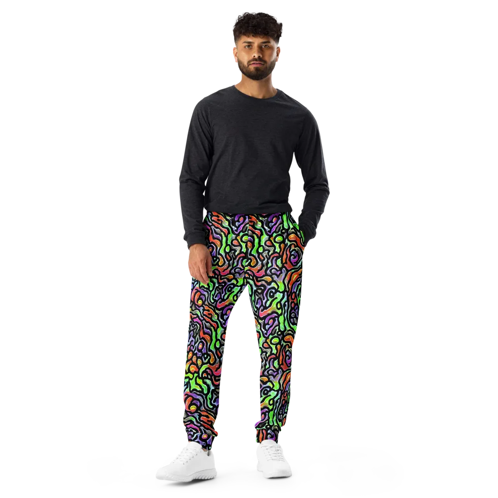 Synthetic Aurora on Men's Joggers — Front