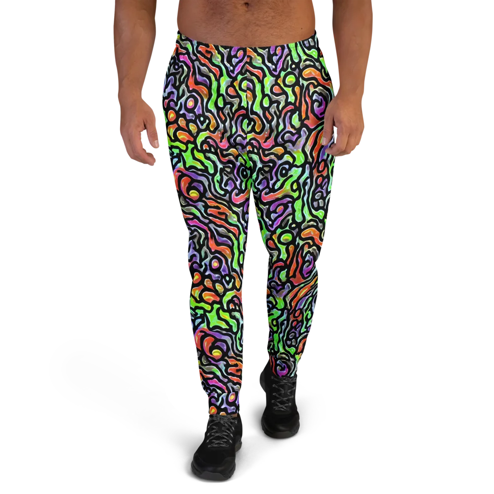 Synthetic Aurora on Men's Joggers — Front