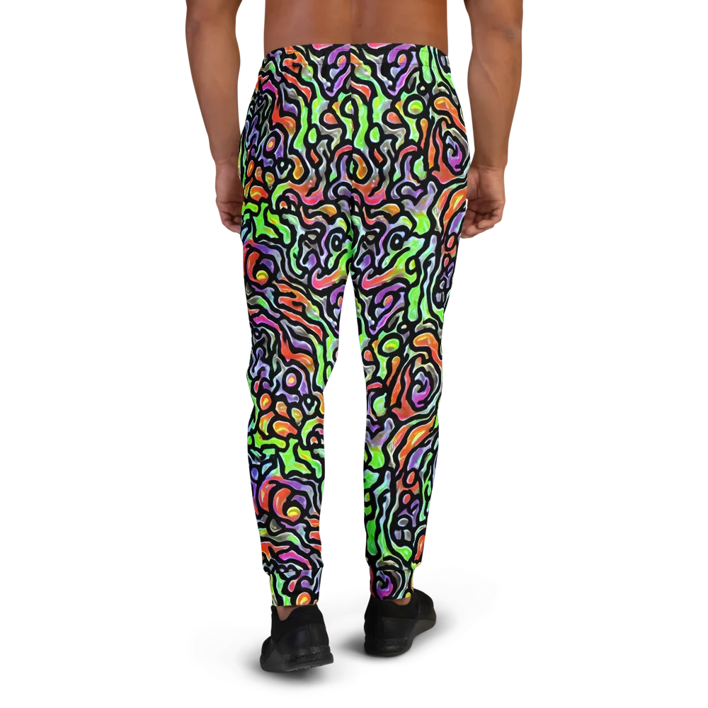 Synthetic Aurora on Men's Joggers — Back