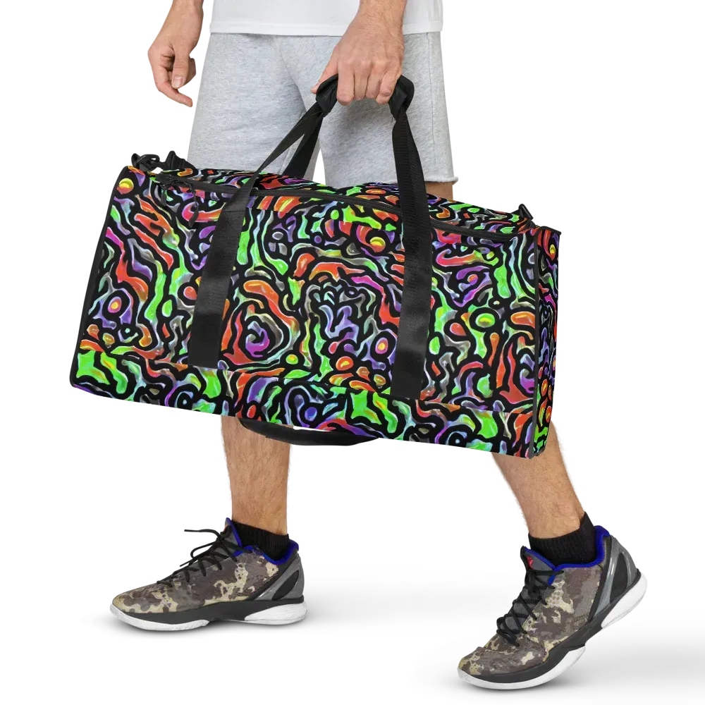 Synthetic Aurora on Duffle Bag — Front