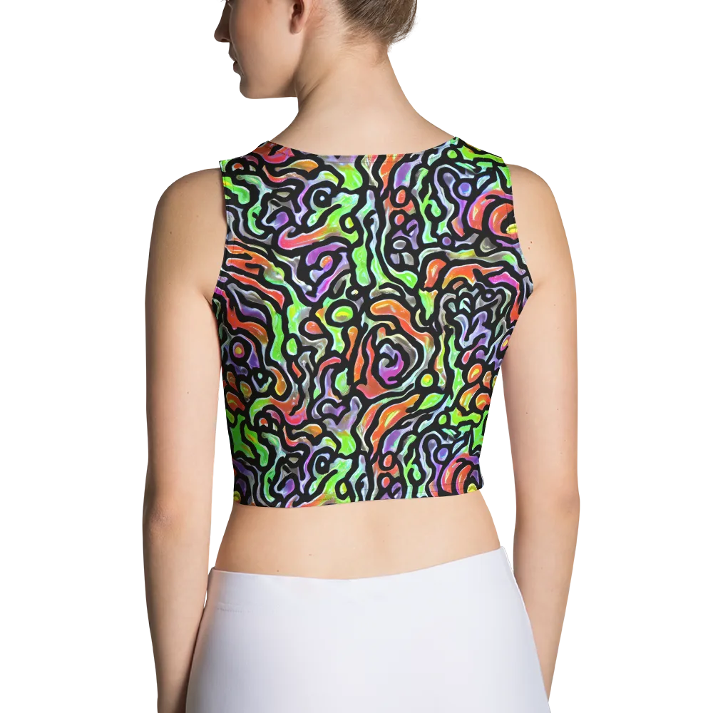 Synthetic Aurora on Crop Top — Back