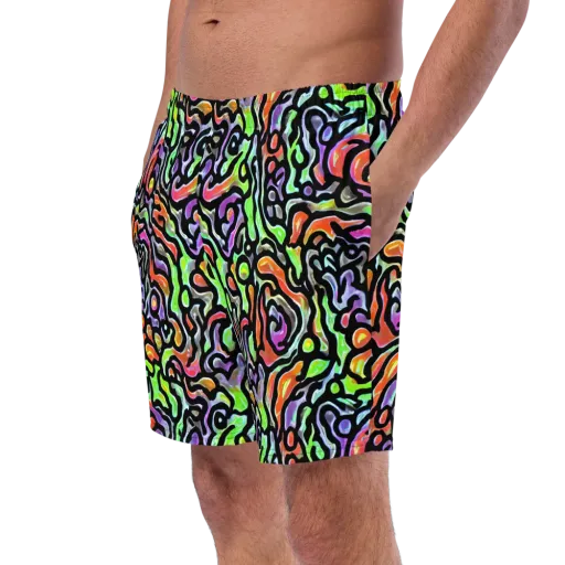 Synthetic Aurora on a Swim Trunks