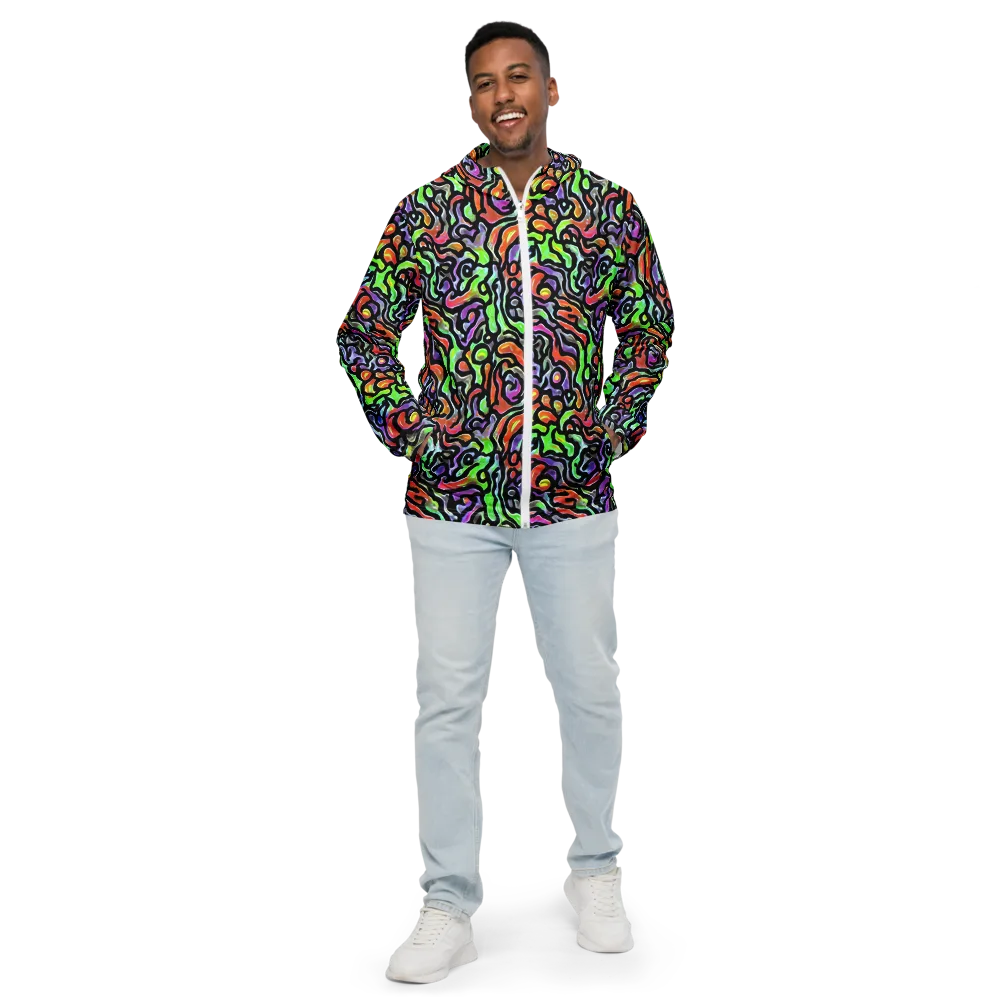 Synthetic Aurora on Men's Windbreaker — Front