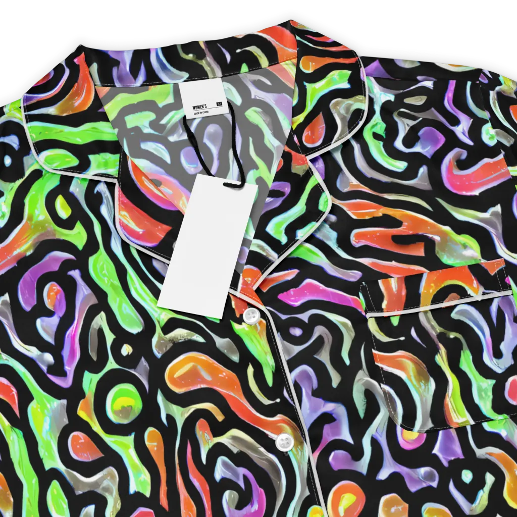 Synthetic Aurora on Women's Short Sleeve Pajama Top — Product details