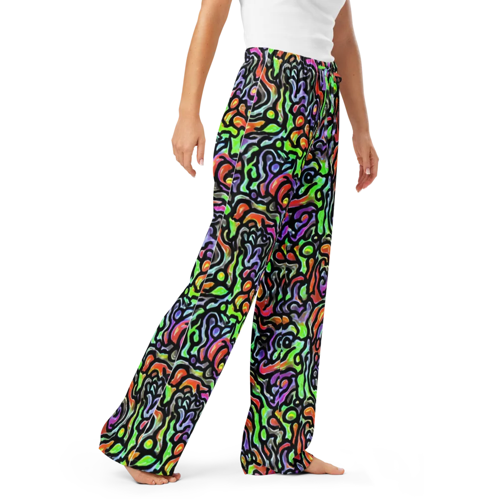 Synthetic Aurora on Women's Pajama Pants — Right Front