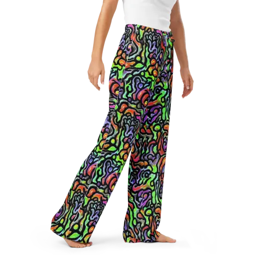 Synthetic Aurora on a Women's Pajama Pants