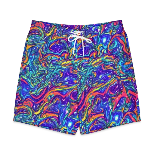 Plasma Paisley on a Men's Board Shorts