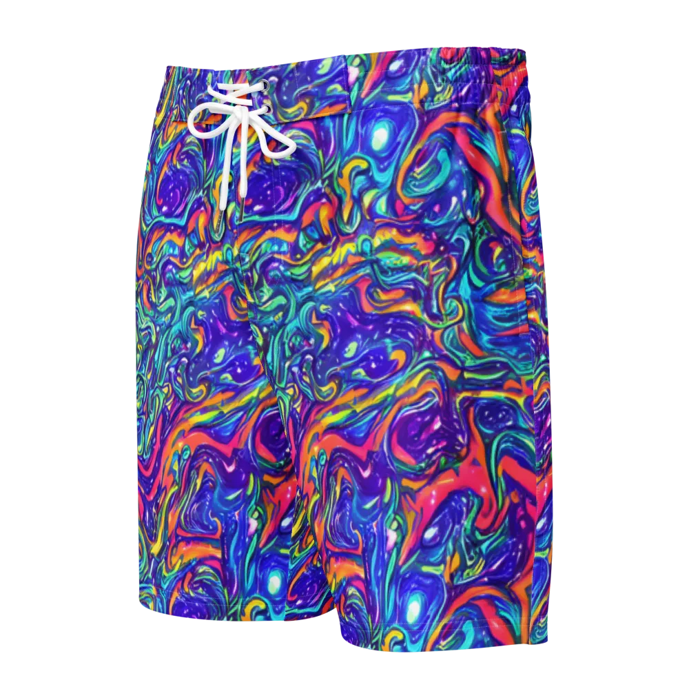 Plasma Paisley on Men's Board Shorts — Front