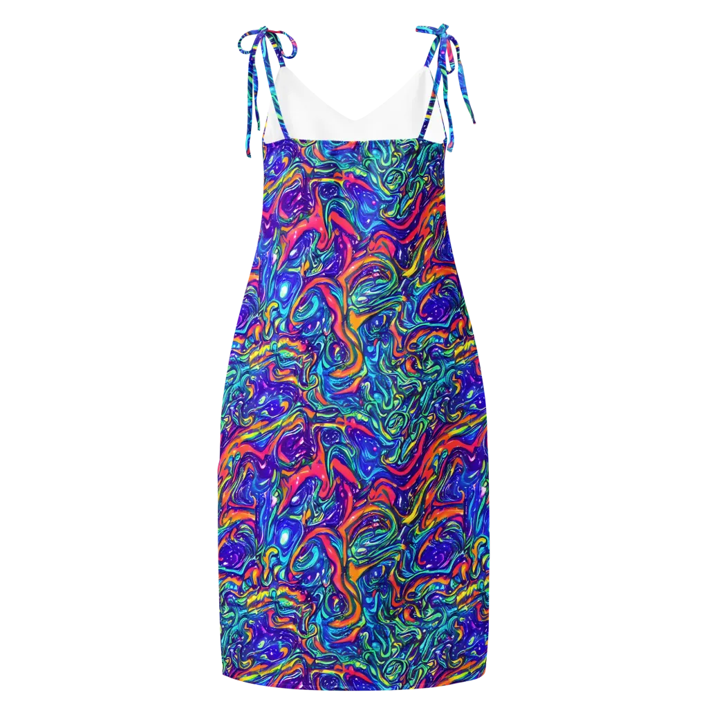 Plasma Paisley on Slip Dress — Back
