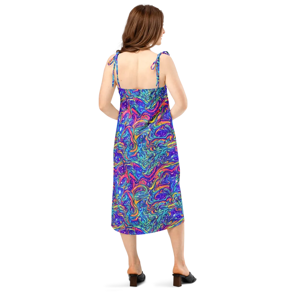 Plasma Paisley on Slip Dress — Back