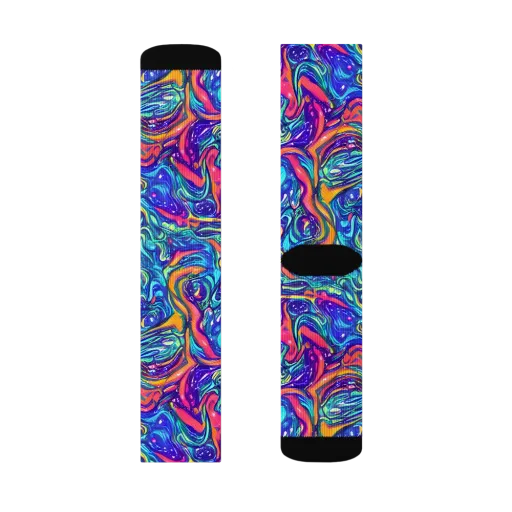 Plasma Paisley on a Socks