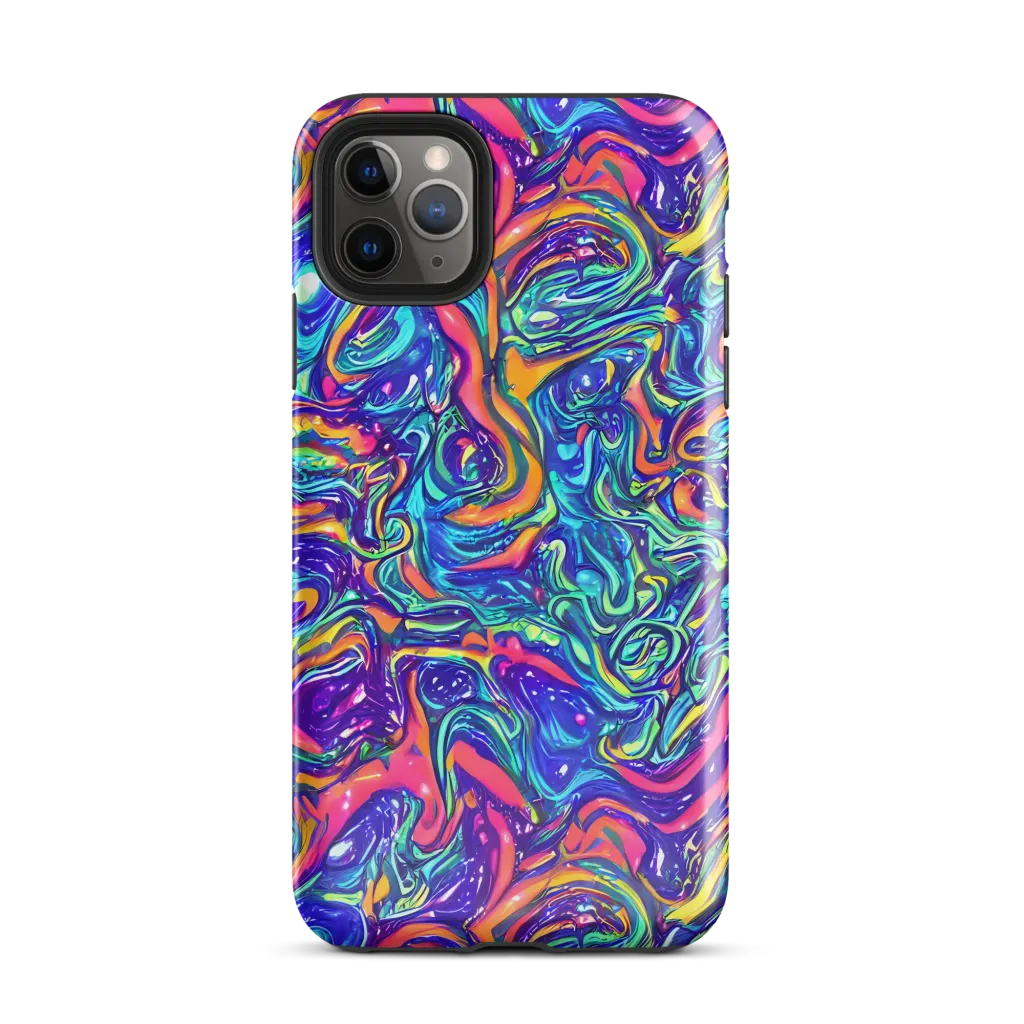 Plasma Paisley on Tough Case for iPhone® — Front