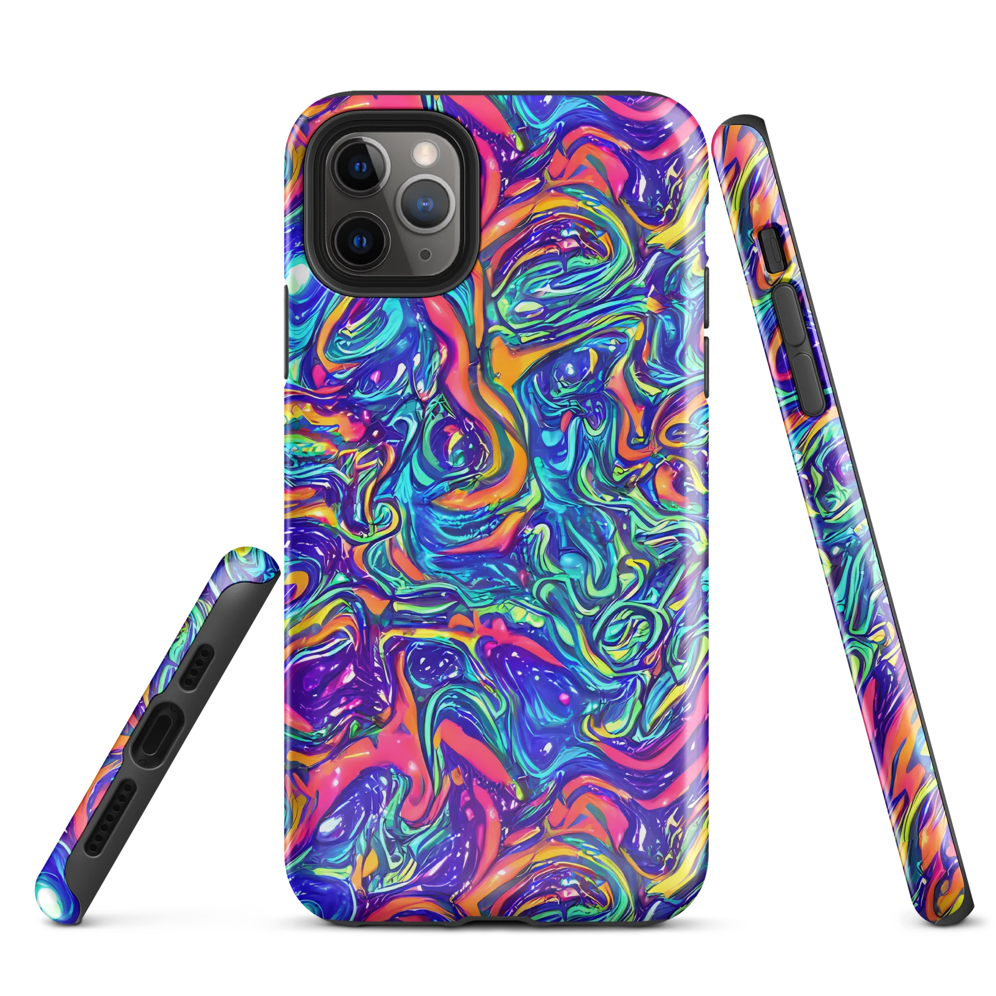 Plasma Paisley on Tough Case for iPhone® — Front