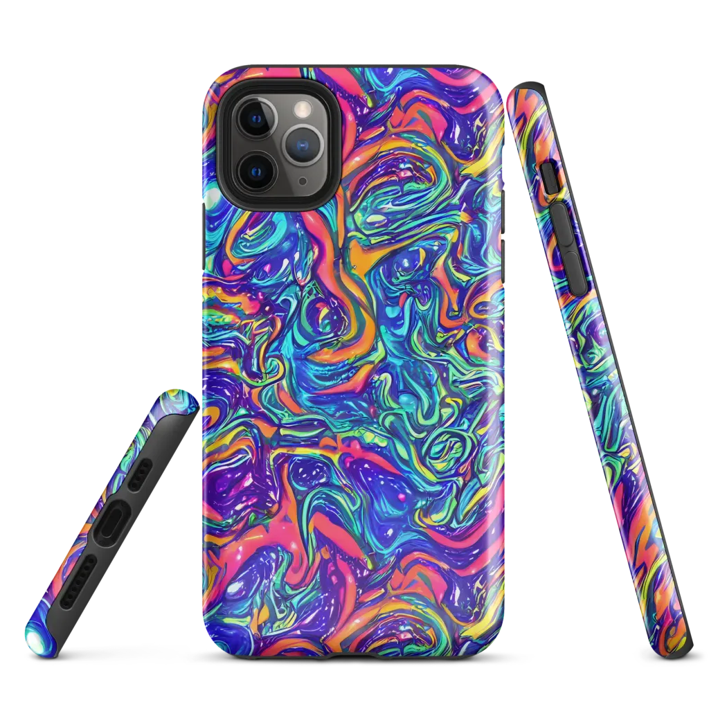 Plasma Paisley on Tough Case for iPhone® — Front