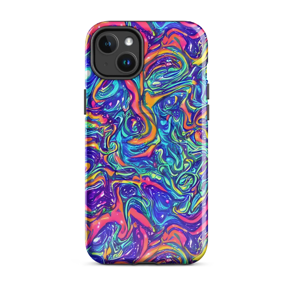 Plasma Paisley on MagSafe Tough Case for iPhone® — Front