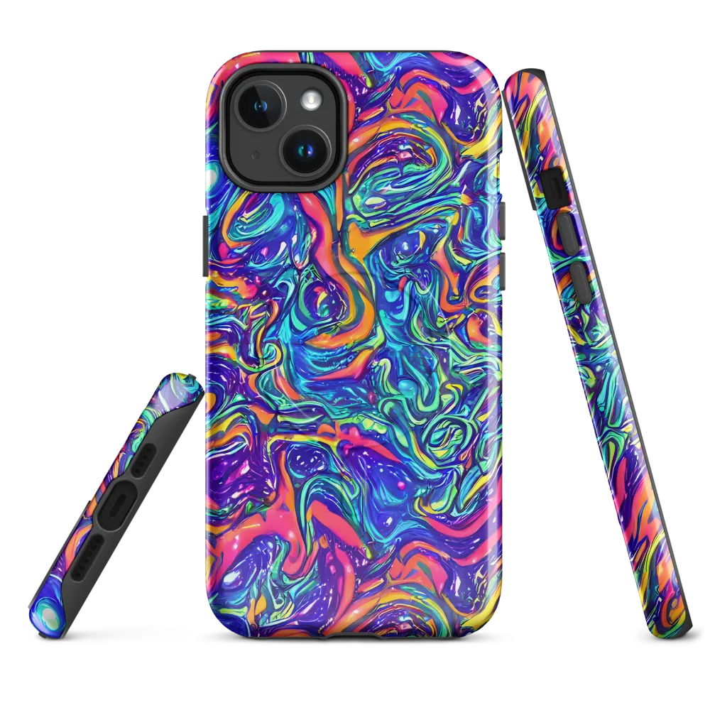 Plasma Paisley on MagSafe Tough Case for iPhone® — Front