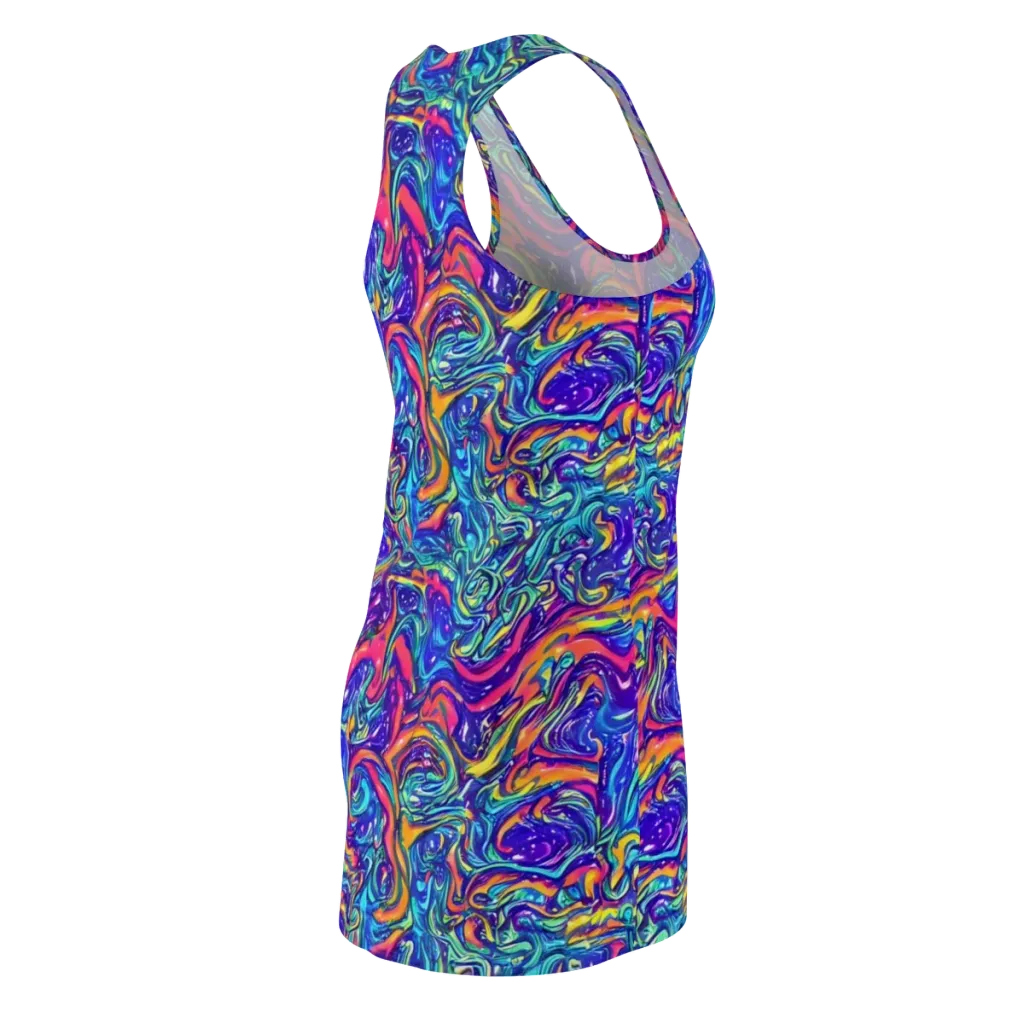 Plasma Paisley on Racerback Dress — Back Side