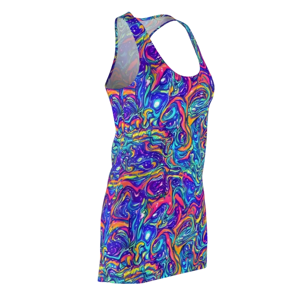 Plasma Paisley on Racerback Dress — Front Side